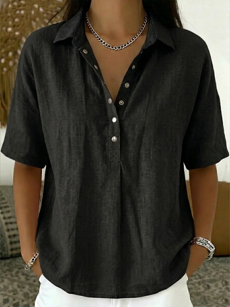Hélène™ | Collared blouse
