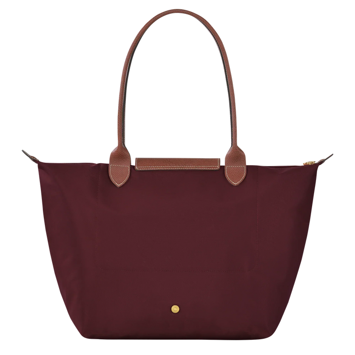 Large Foldable Nylon Bag, Burgundy