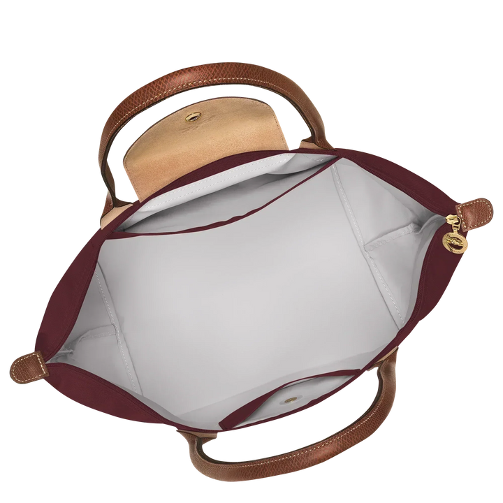 Large Foldable Nylon Bag, Burgundy
