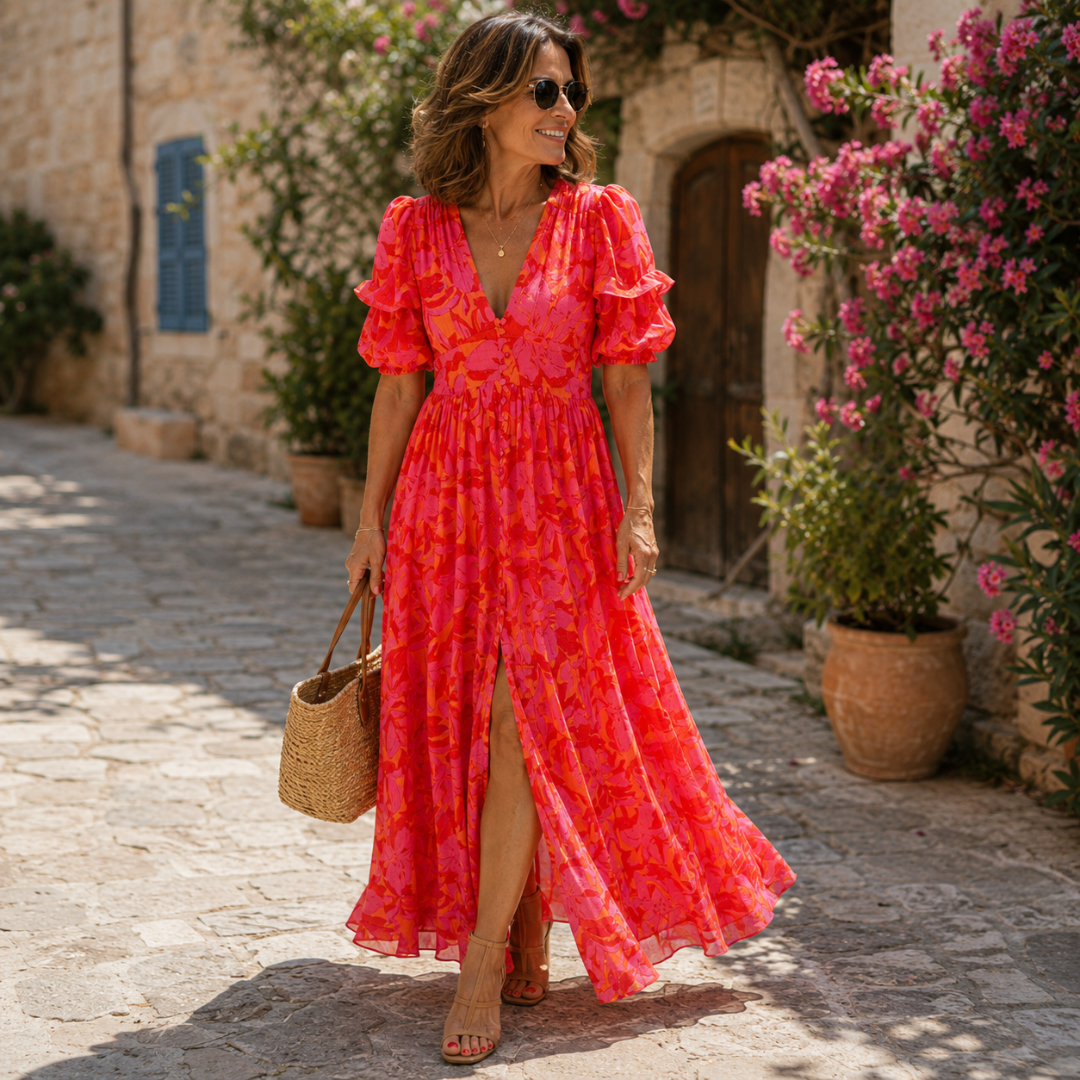 Céleste | Solar Glow Maxi Dress