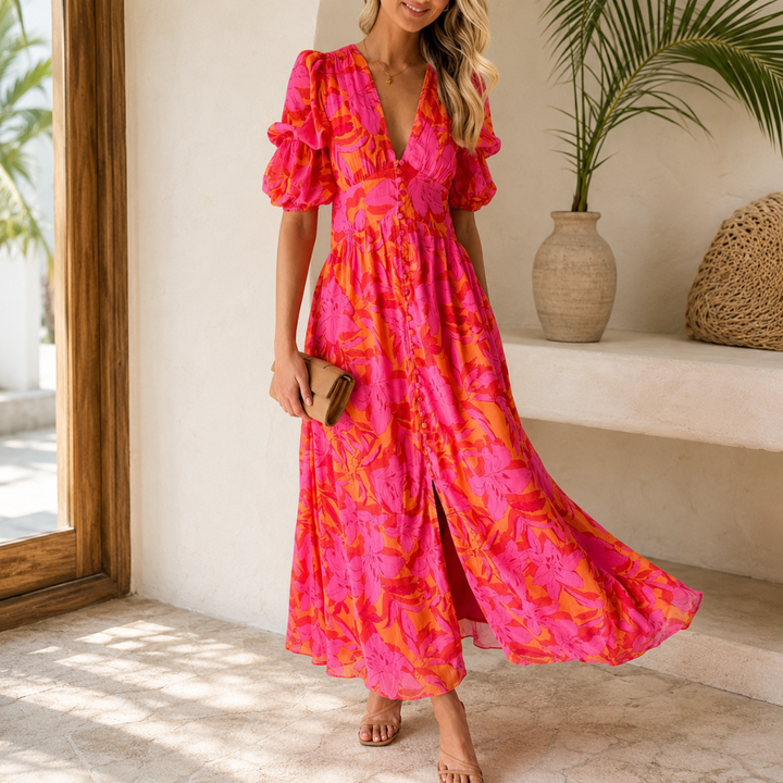 Céleste | Solar Glow Maxi Dress