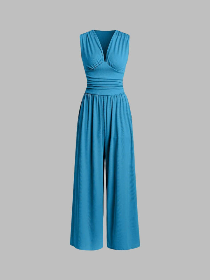 Charity™ | Sleeveless Wide-Leg Jumpsuit
