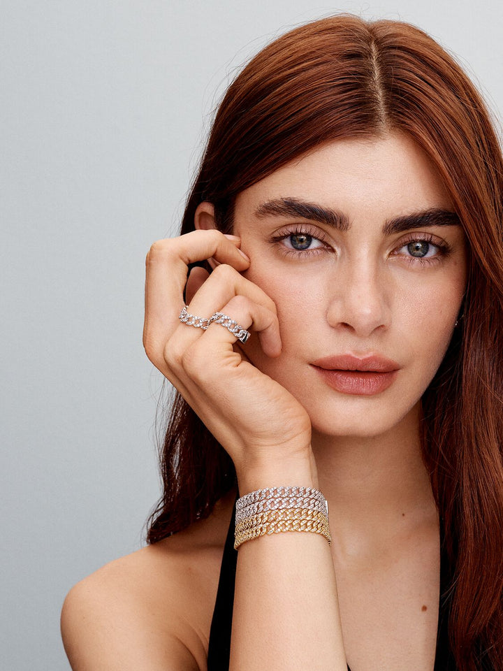 PAVÉ CUBAN™ | GOLD BRACELET