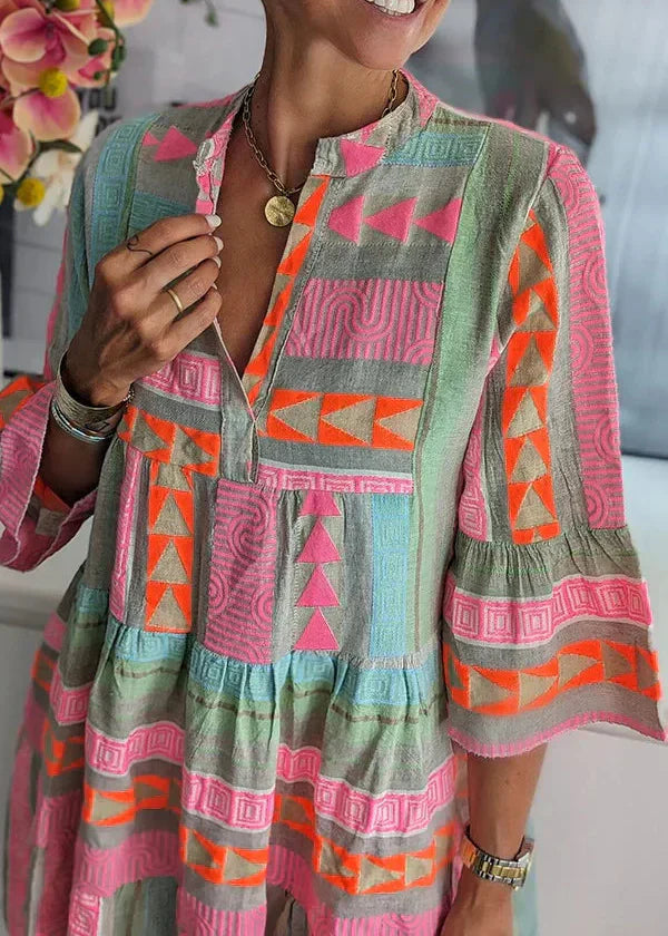 Ava | Layered Summer Dress with V-neck