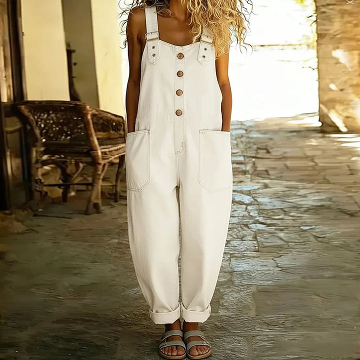 Mae™ | Vintage-style overalls in soft cotton with a denim look