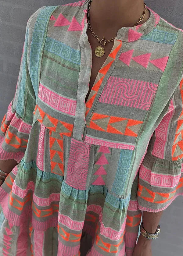 Ava | Layered Summer Dress with V-neck