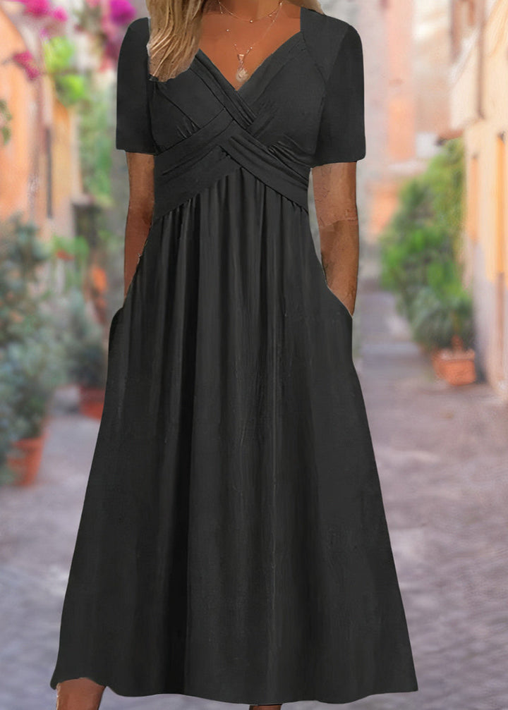 Sylviah | V-Neck Tummy-Covering Dress