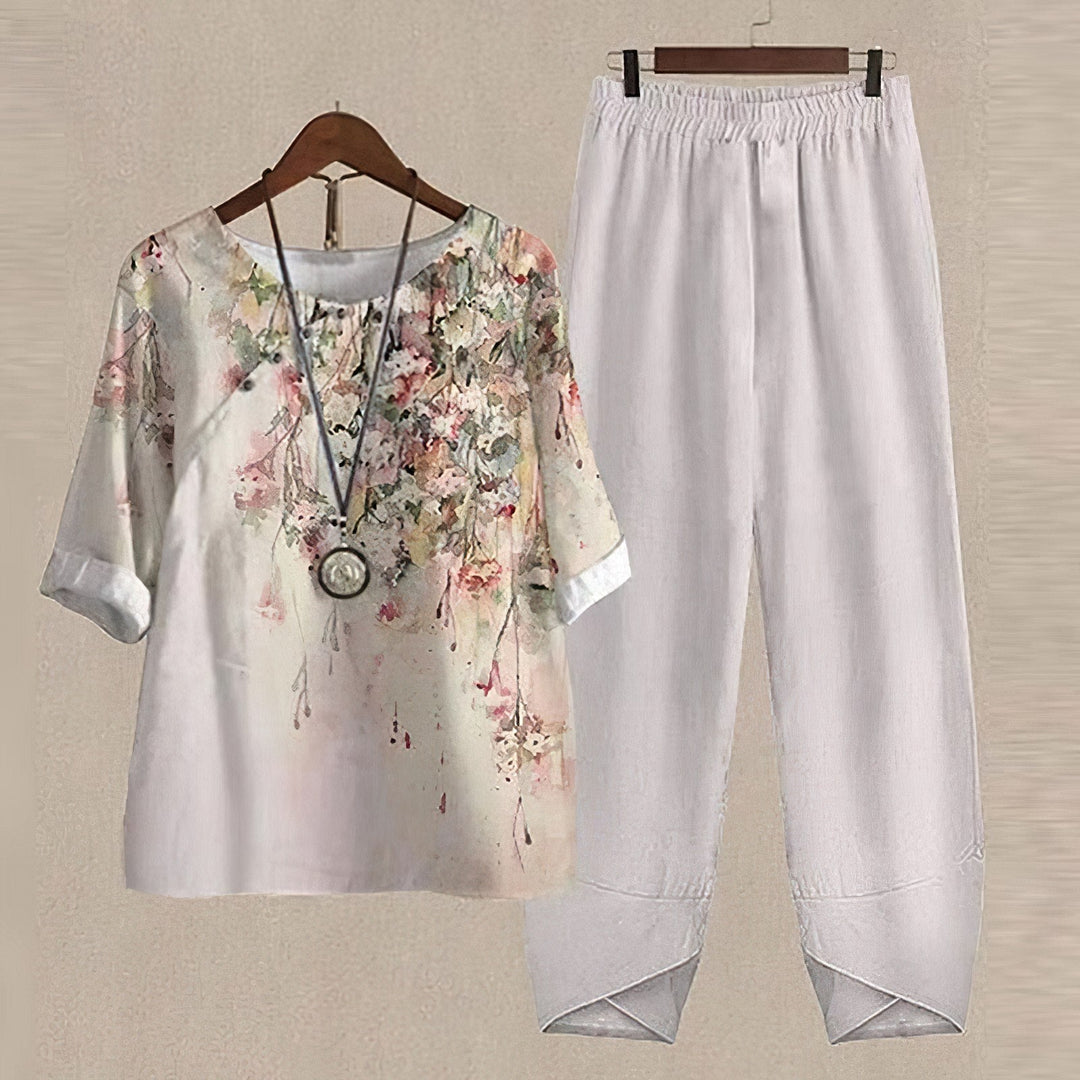 Lilou™ | Elegant Shirt & Trouser Set