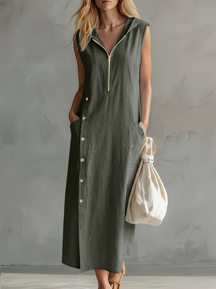 Genevieve | Casual Hooded Dress