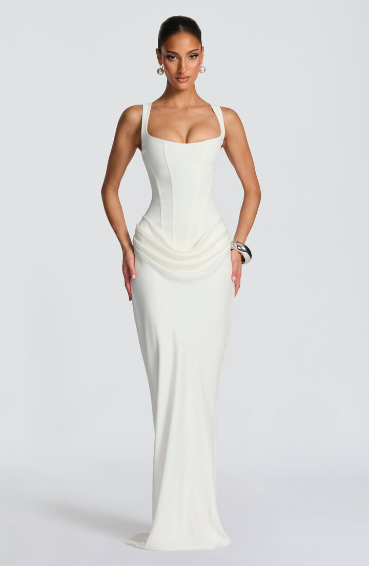Leonor | Square-Neck Maxi Dress