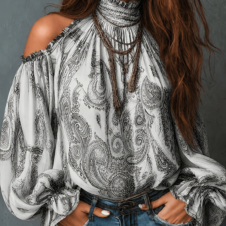 Celeste | Vintage Off-Shoulder Blouse