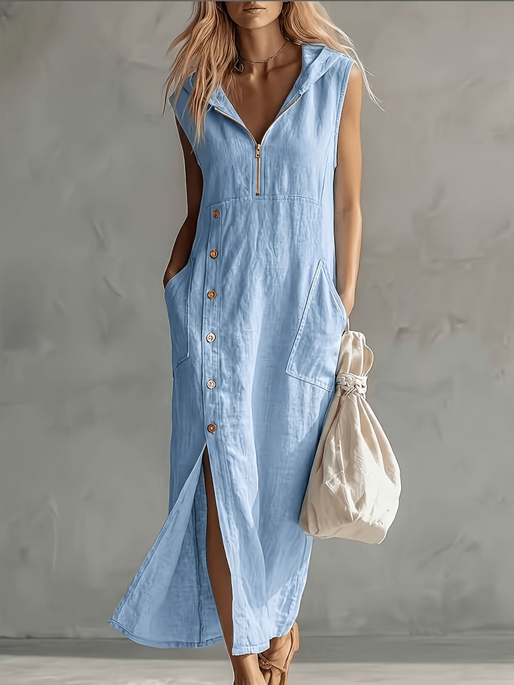 Genevieve | Casual Hooded Dress