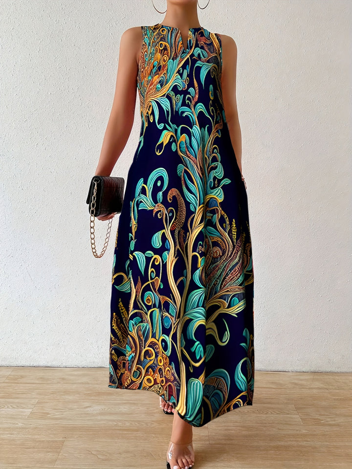 Linnea | Sleeveless Floral Pocket Dress
