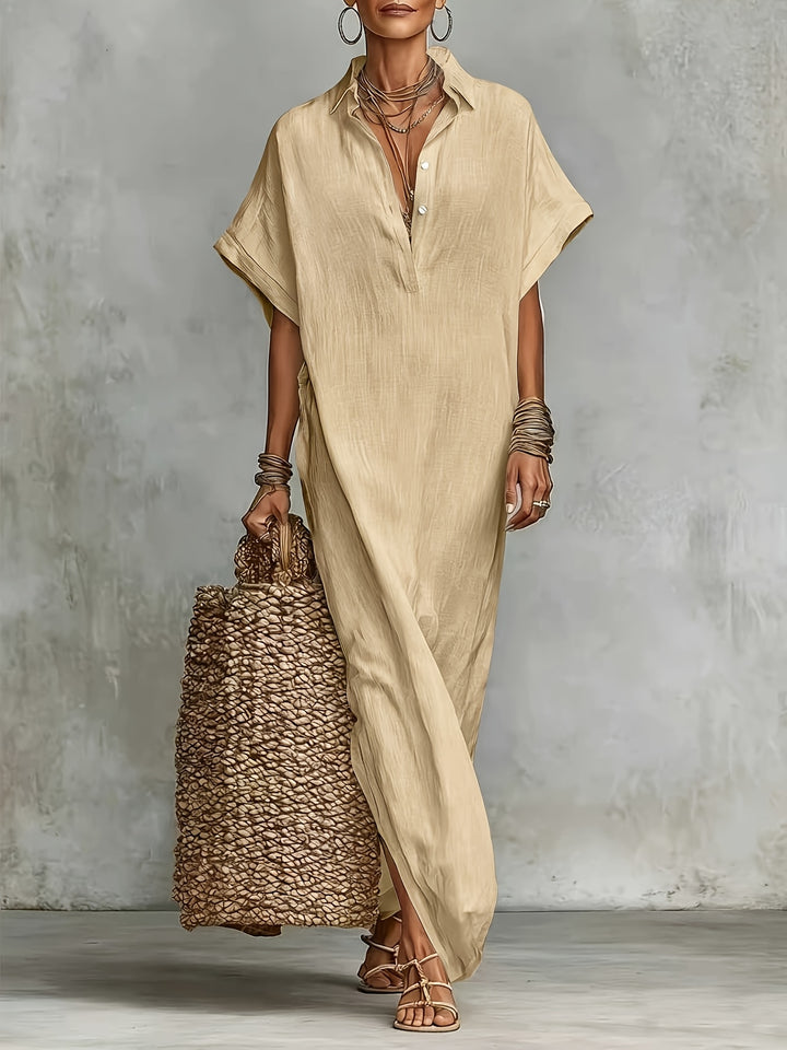 Cora | Side Slit Summer Midi Dress