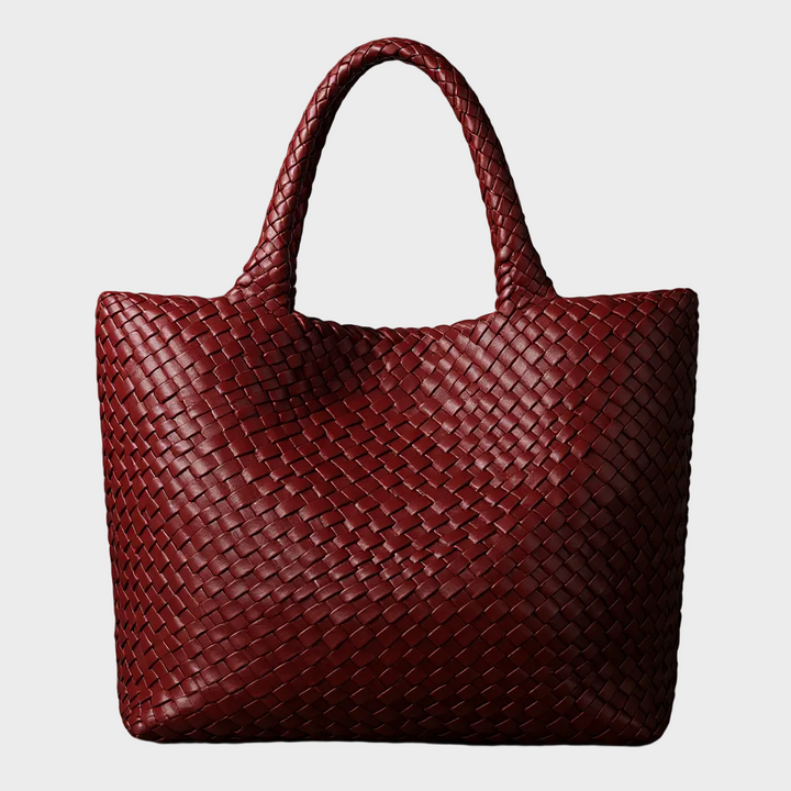 Lana hand-woven leather tote bag