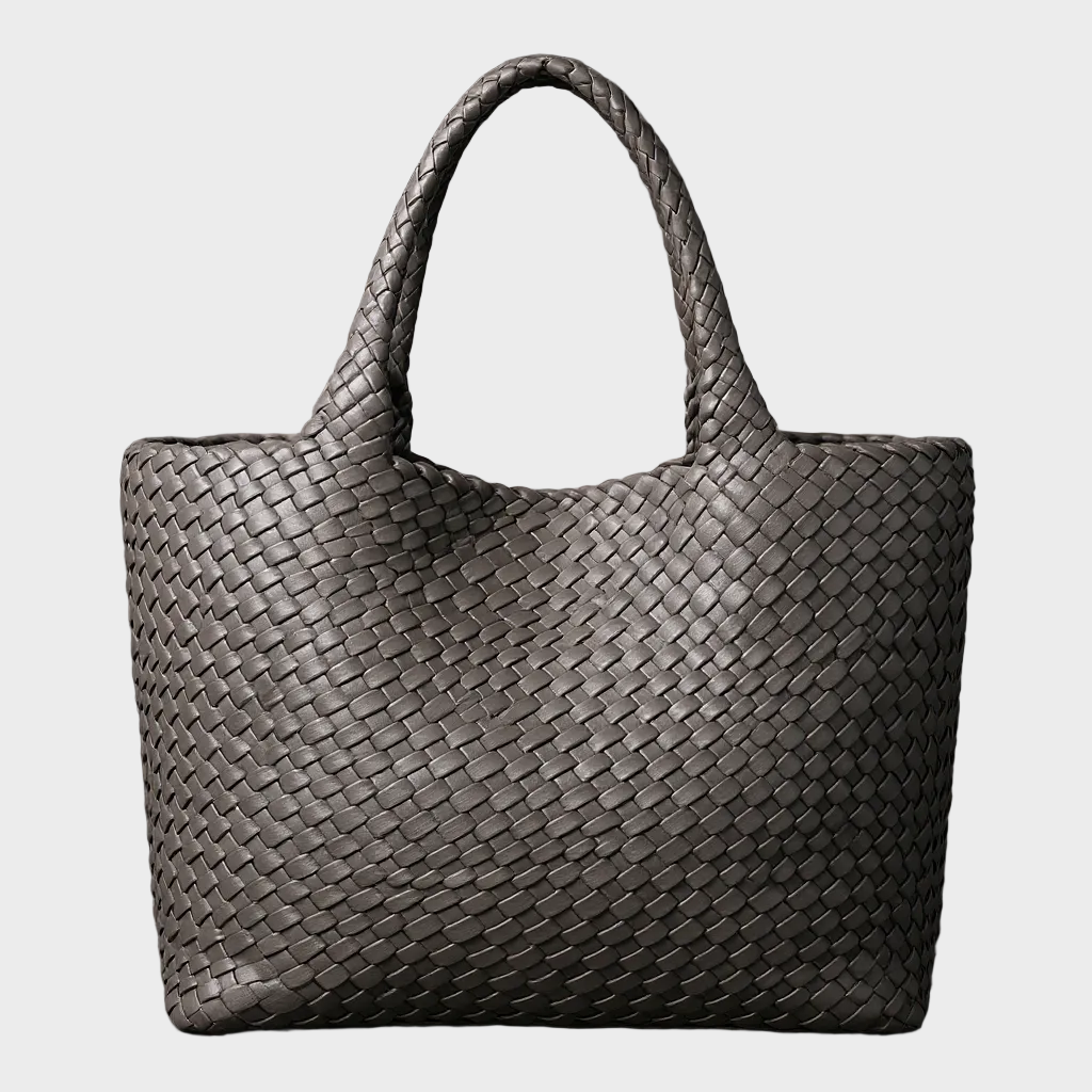 Lana hand-woven leather tote bag