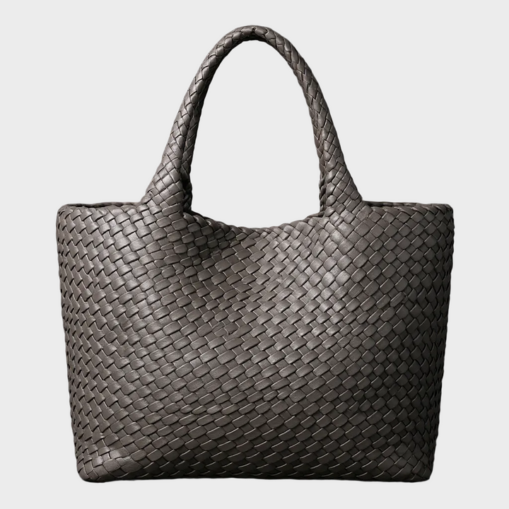 Lana hand-woven leather tote bag