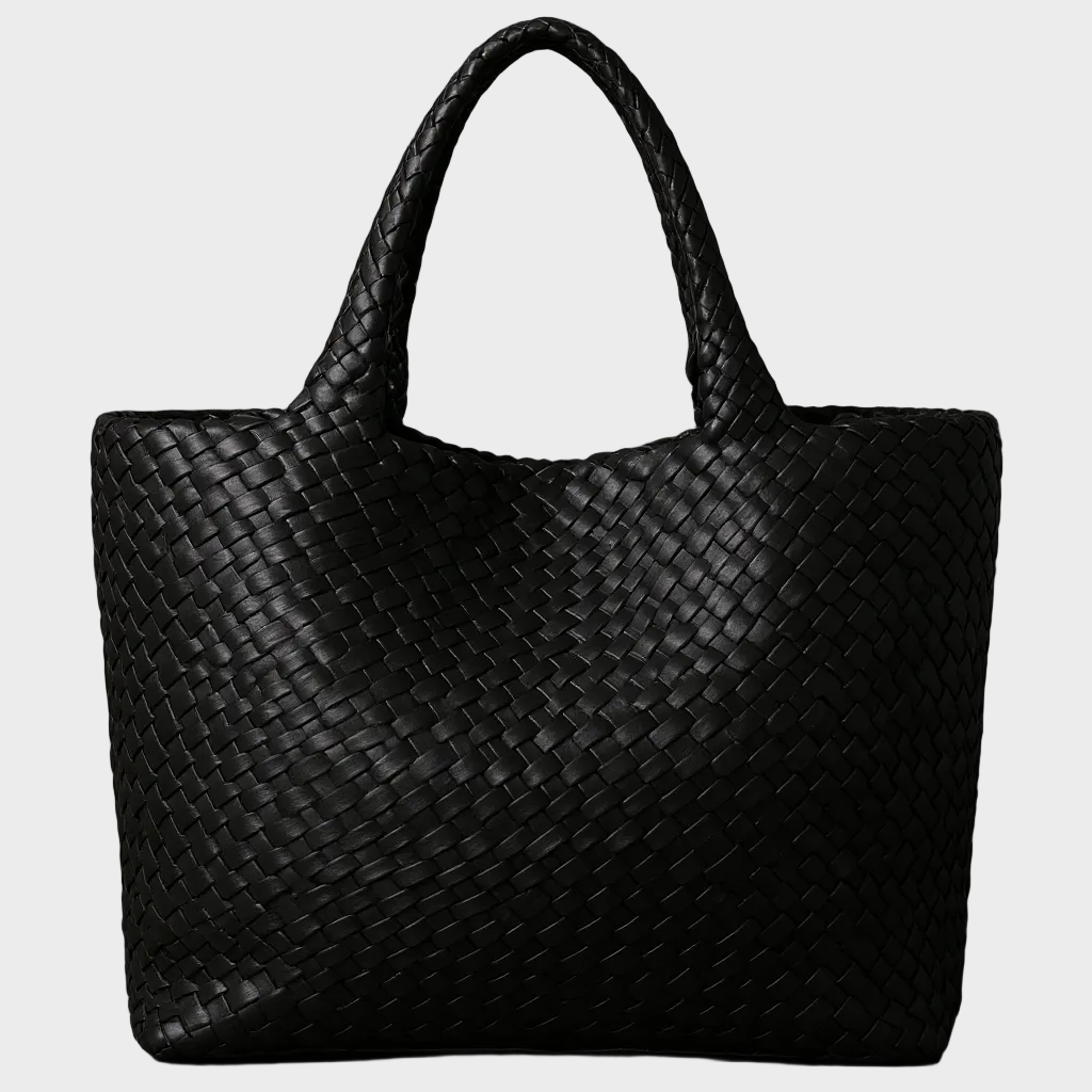 Lana hand-woven leather tote bag