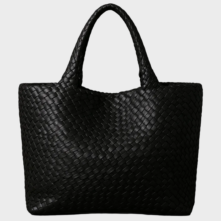 Lana hand-woven leather tote bag