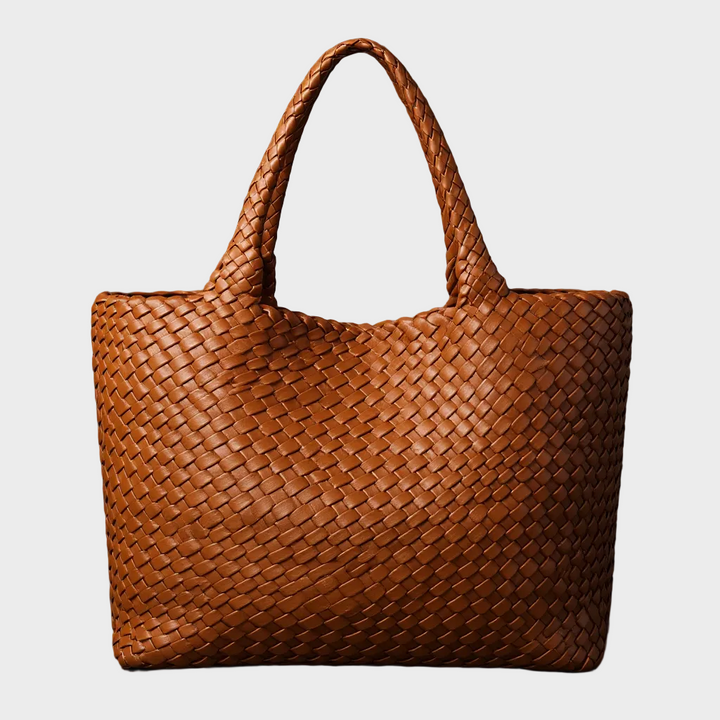 Lana hand-woven leather tote bag