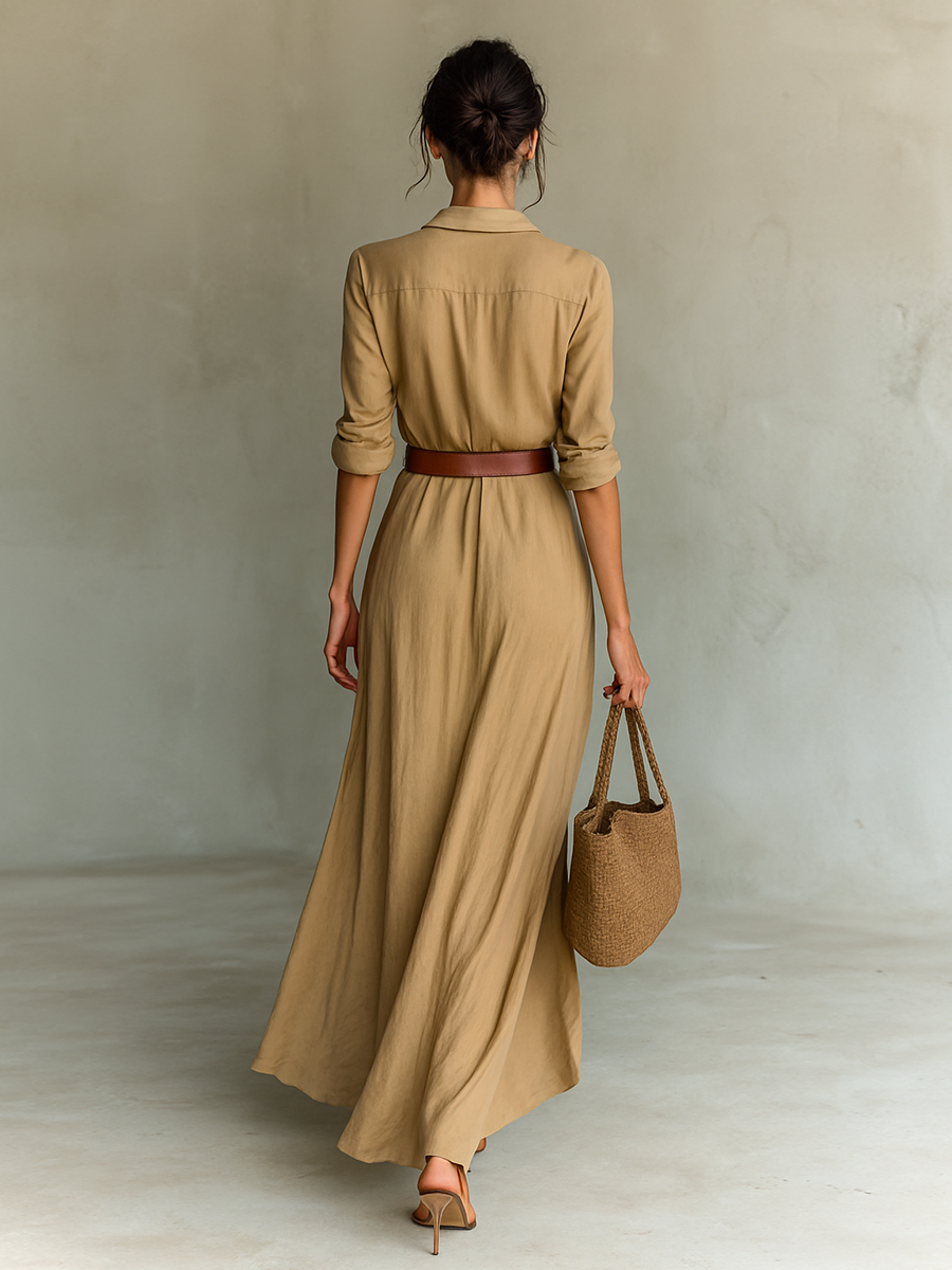 Chiara | Draped Maxi Dress
