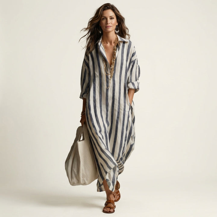Camille | Striped Maxi Dress