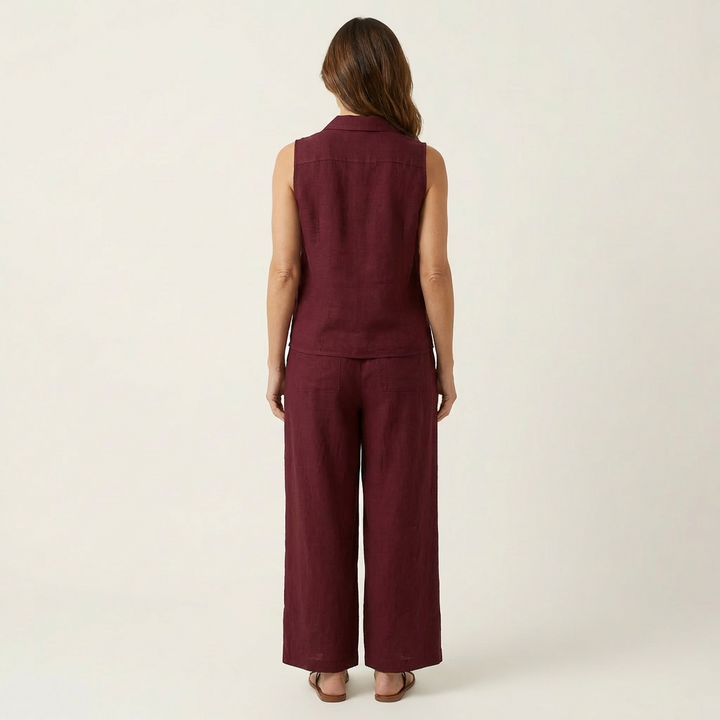 Twiila | Wickeloberteil & Weite-Hosen-Set