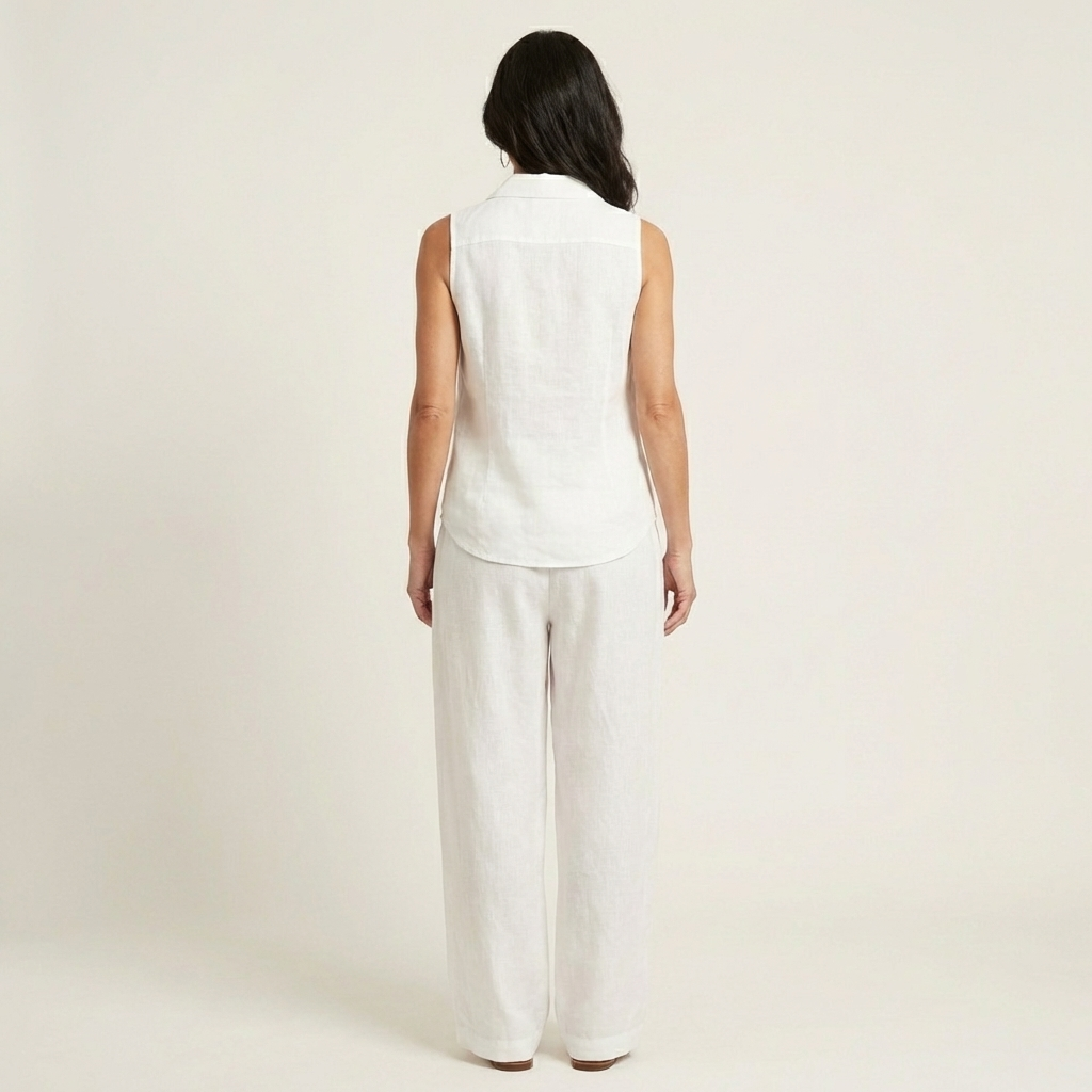 Solene | Wrap Top & Wide-Leg Trouser Set