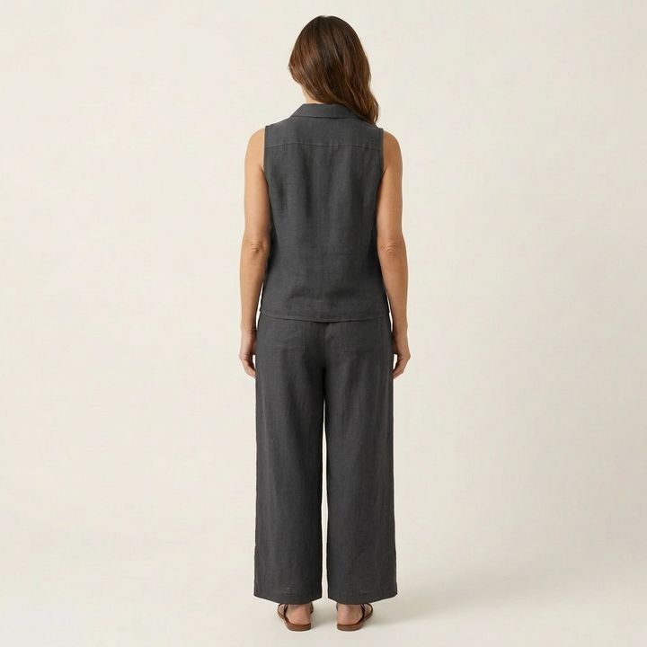Twiila | Wickeloberteil & Weite-Hosen-Set