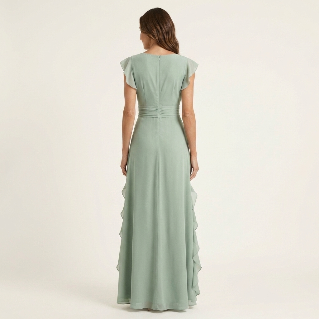 Eleonore | Maxi Wrap Dress with Butterfly Sleeves