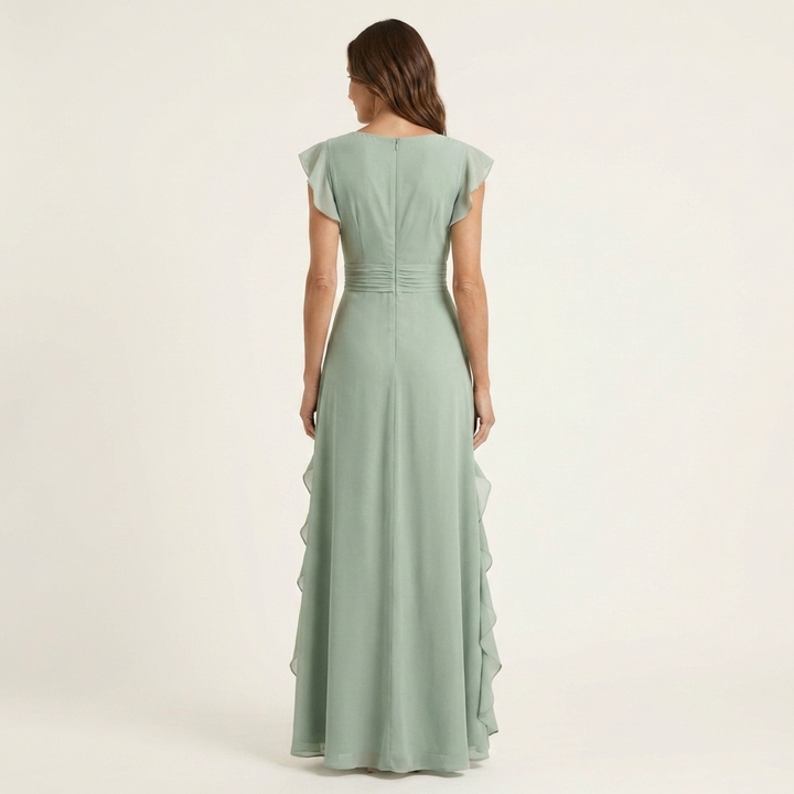 Eleonore | Maxi Wrap Dress with Butterfly Sleeves