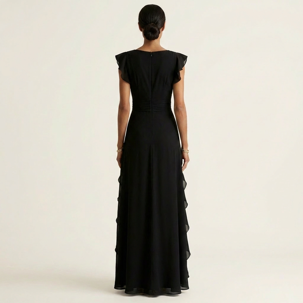 Eleonore | Maxi Wrap Dress with Butterfly Sleeves