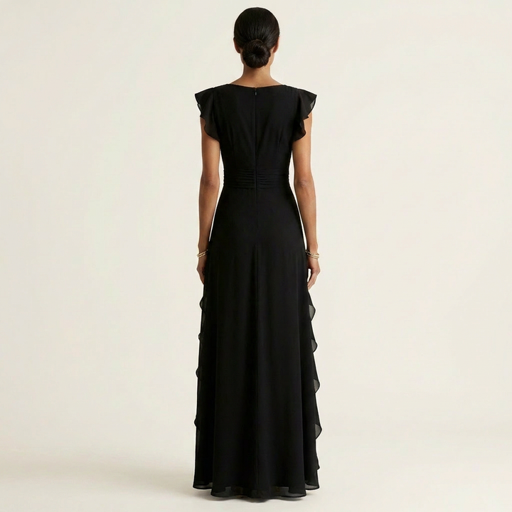 Eleonore | Maxi Wrap Dress with Butterfly Sleeves