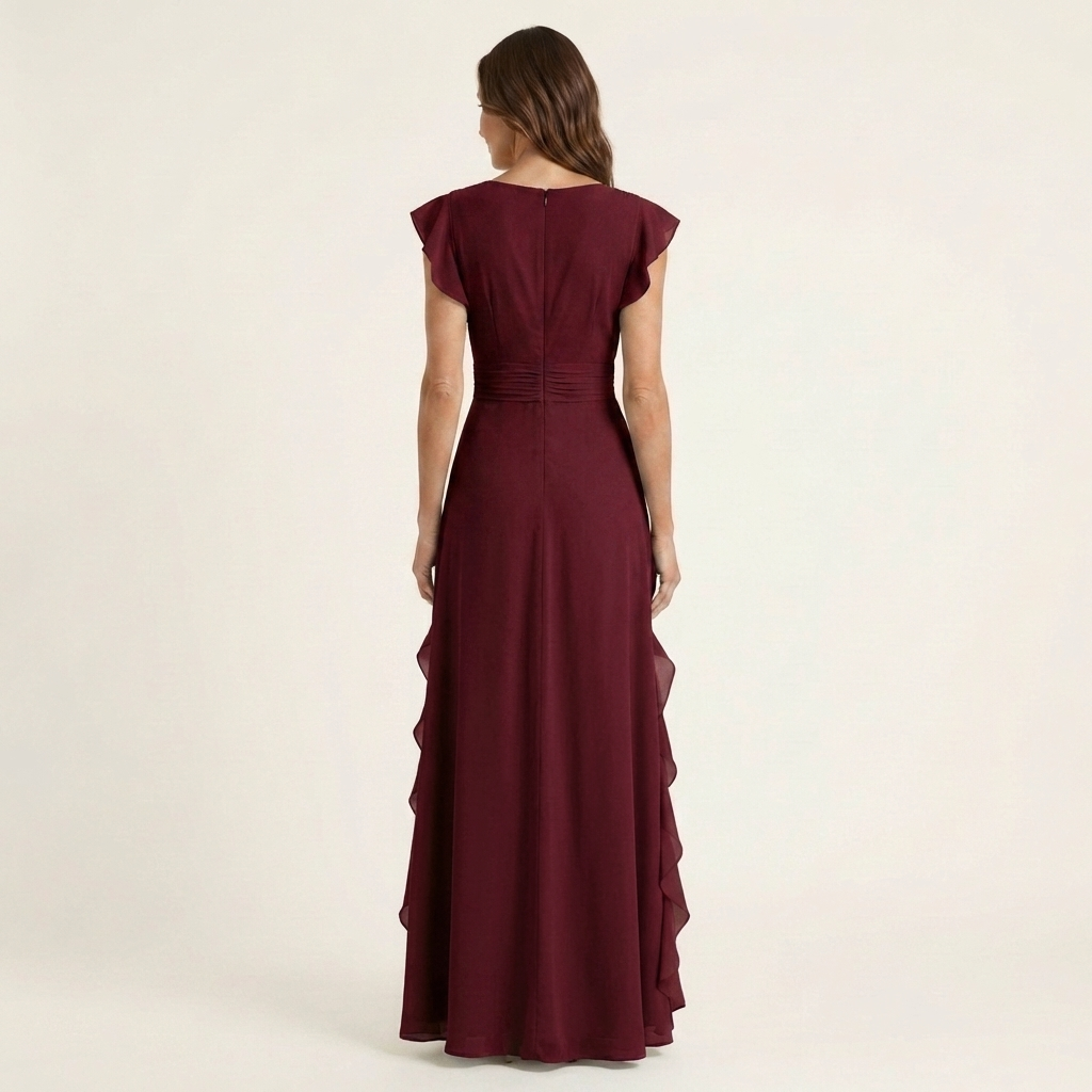 Eleonore | Maxi Wrap Dress with Butterfly Sleeves
