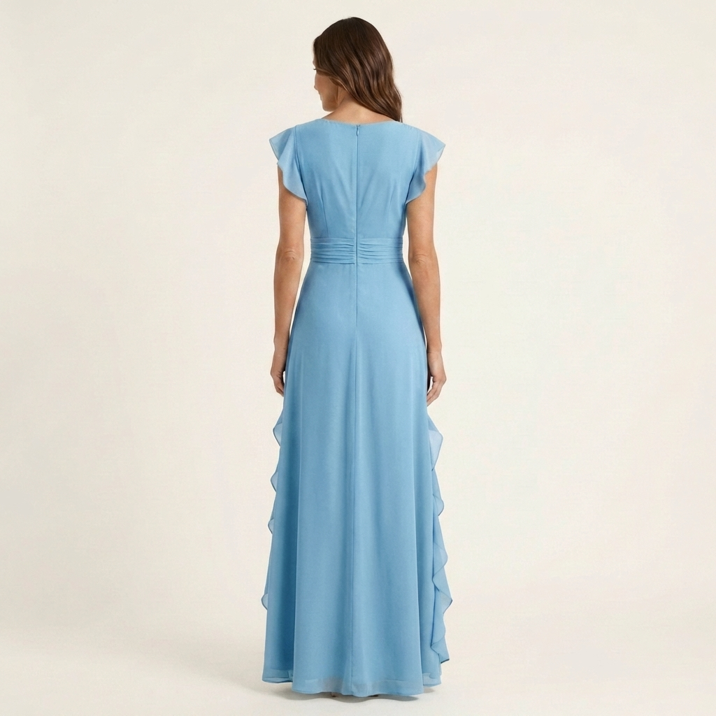 Eleonore | Maxi Wrap Dress with Butterfly Sleeves