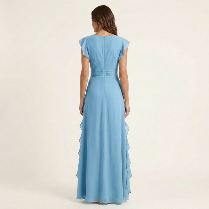 Eleonore | Maxi Wrap Dress with Butterfly Sleeves