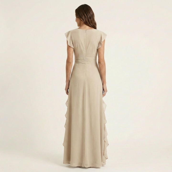 Eleonore | Maxi Wrap Dress with Butterfly Sleeves