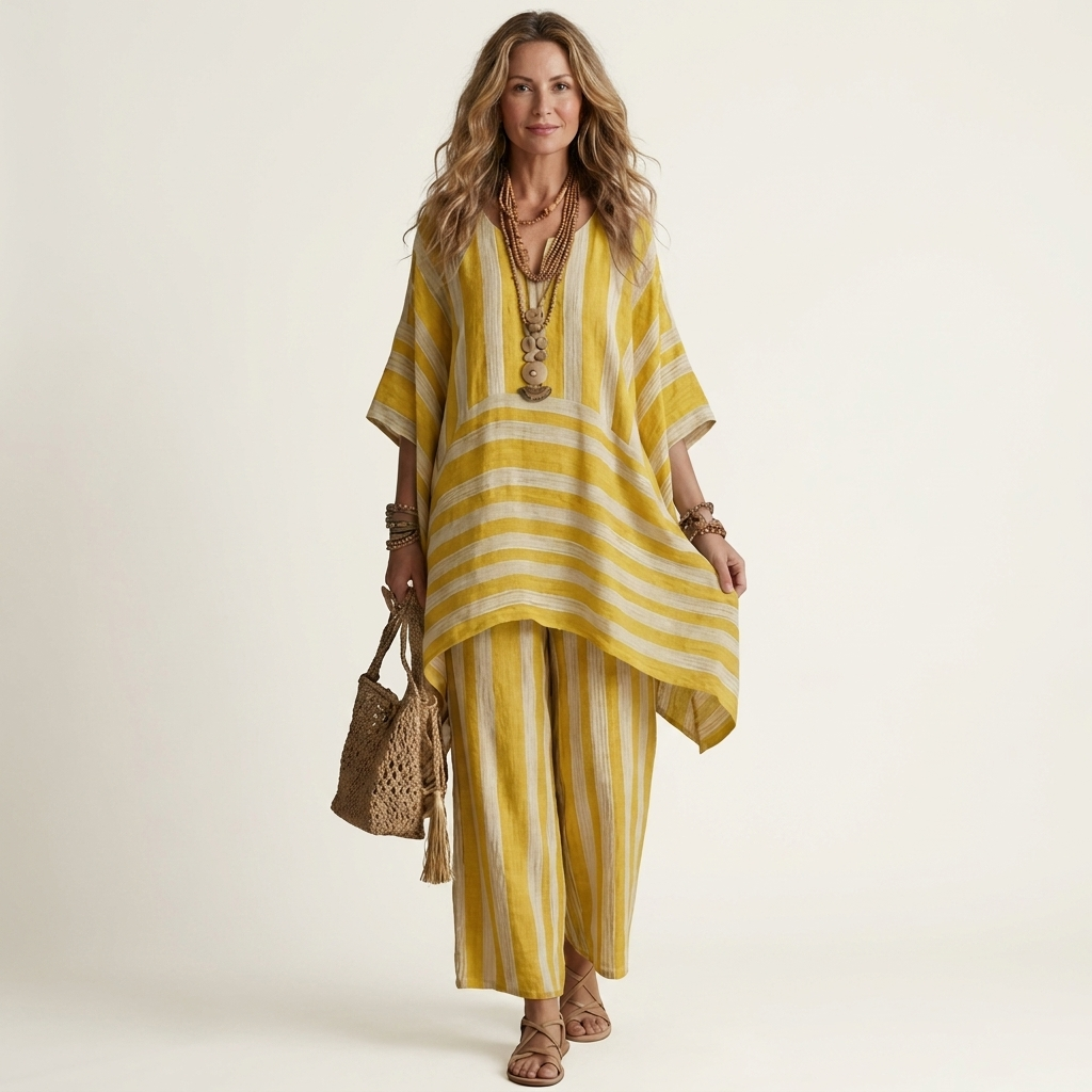 Clara | Striped Two-Piece Set