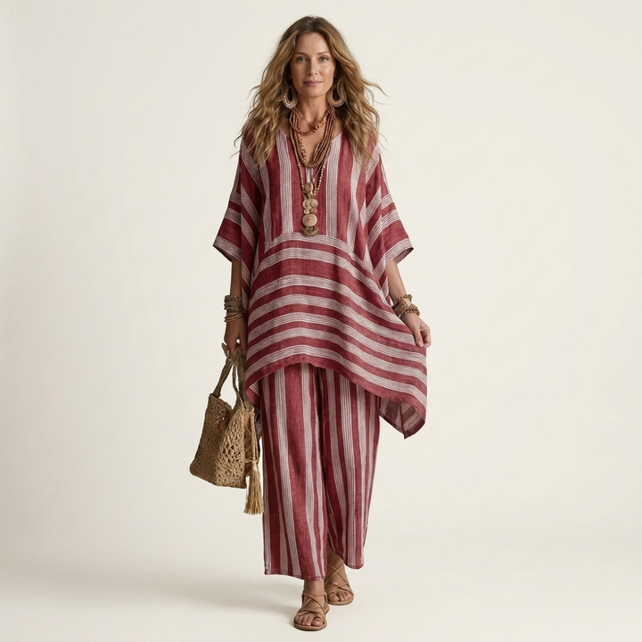 Clara | Striped Two-Piece Set