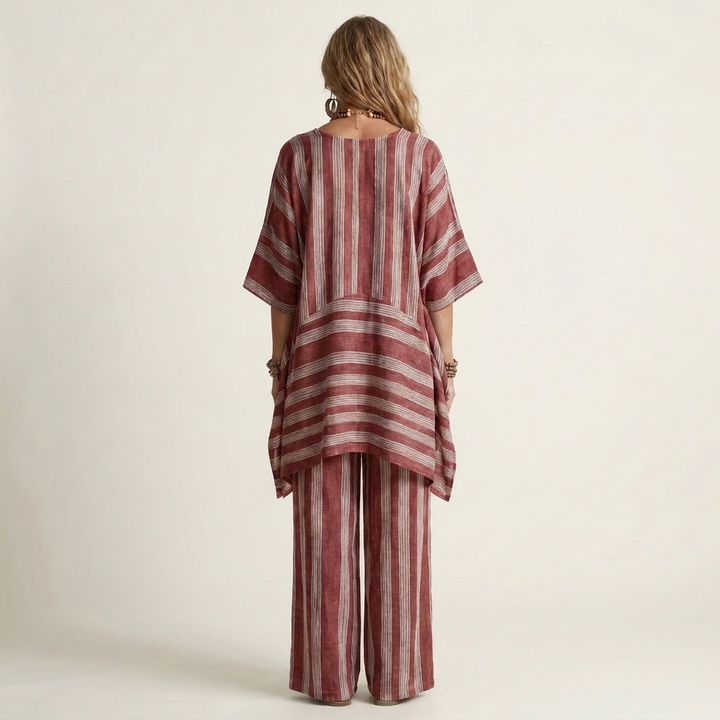 Kiara | Zweiteiliges gestreiftes Set