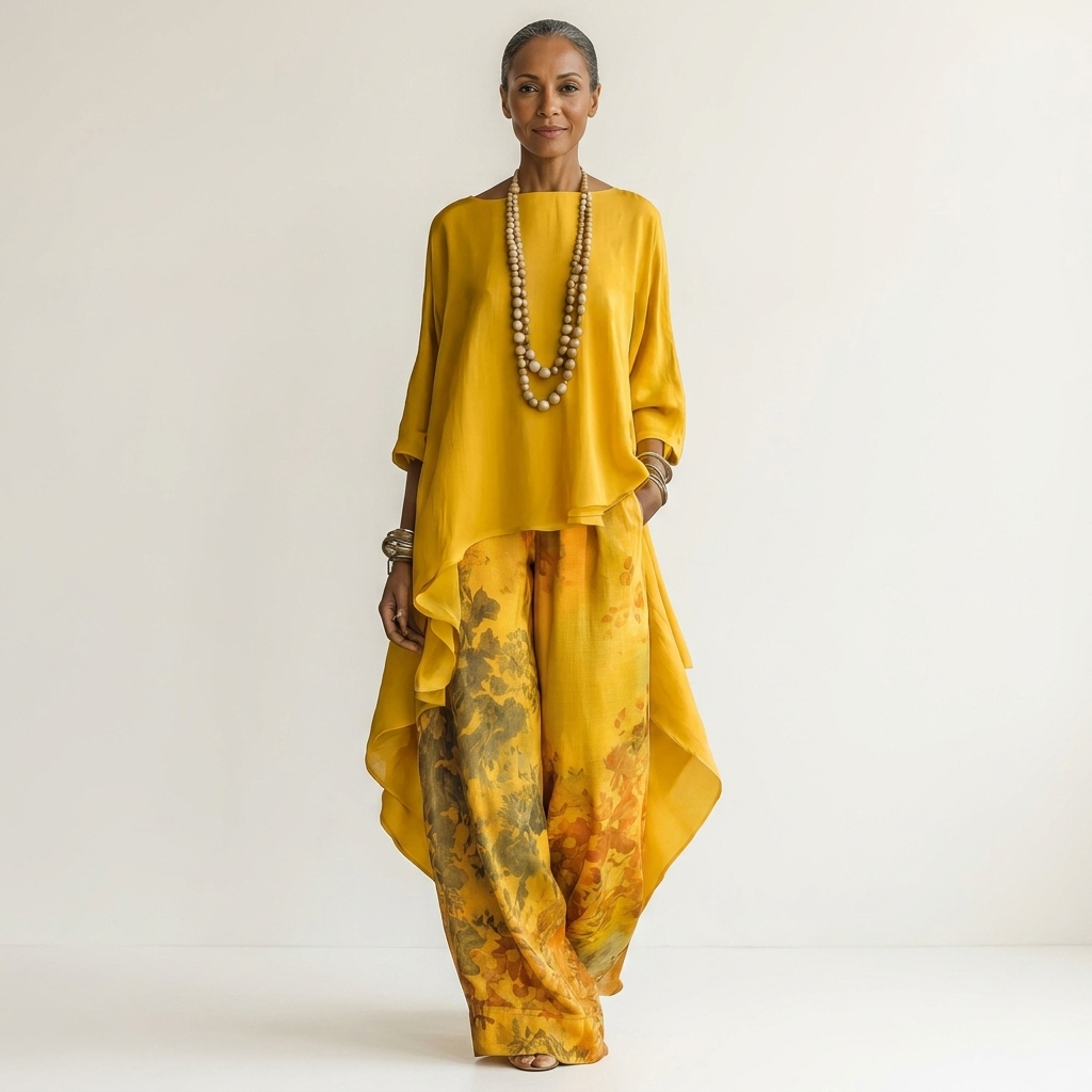 Cariola | Zweiteiliges Set mit Asymmetrischer Tunika