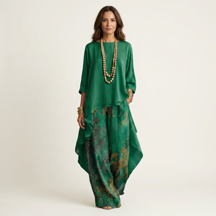 Cariola | Zweiteiliges Set mit Asymmetrischer Tunika