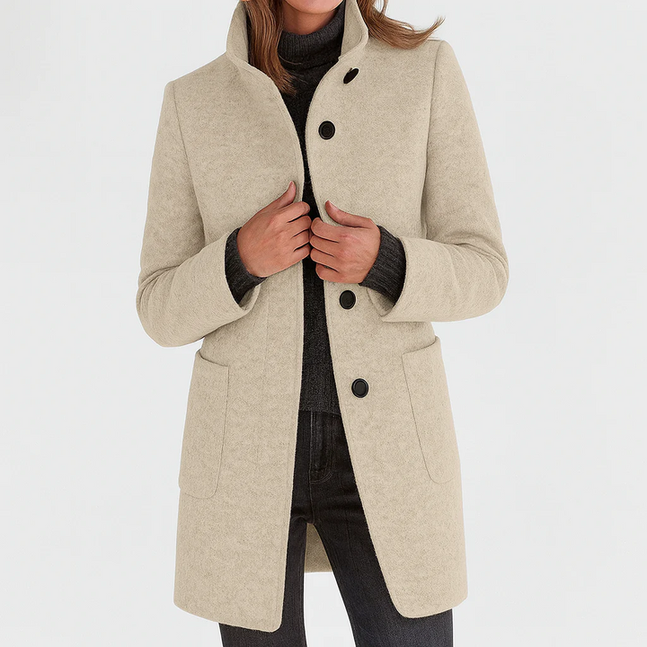 Victoria — Warm, Elegant Coat with a Cosy High Collar