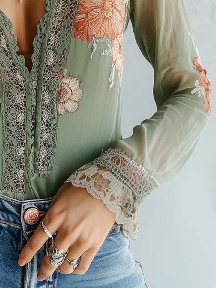 BOHEMIAN | Floral Printed Blouse