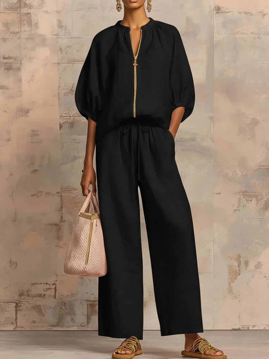 Amélie | Effortless zip-up two-piece set