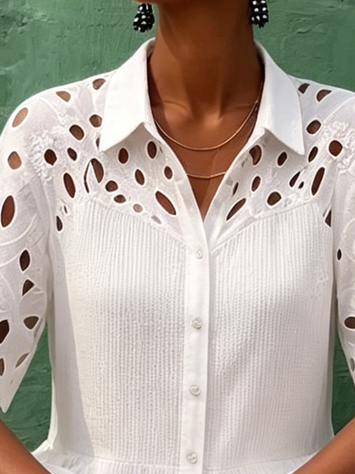 Elegant Chic Floral Lace-panel Knit Jumpsuit