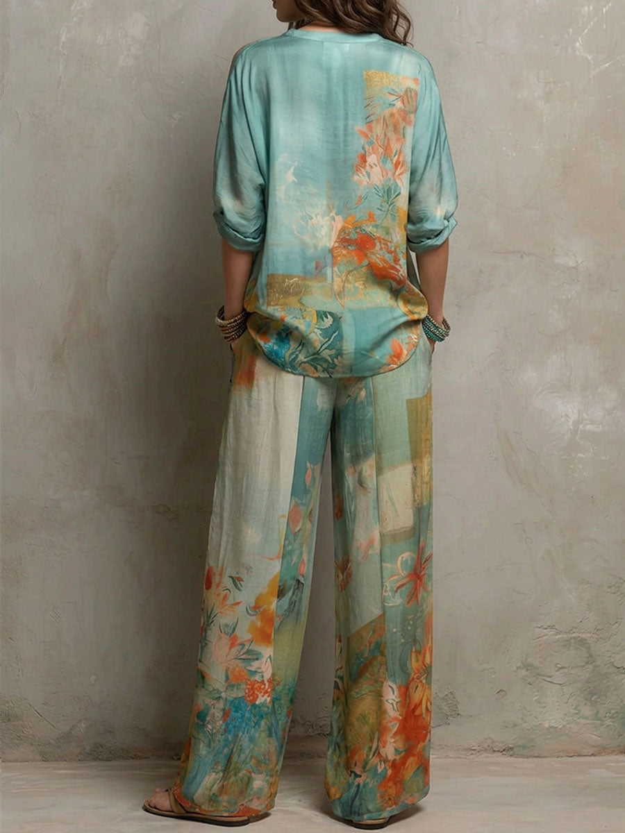 Chiara™ | Floral Flared Trouser Sets