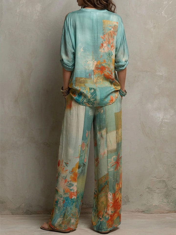 Chiara™ | Floral Flared Trouser Sets