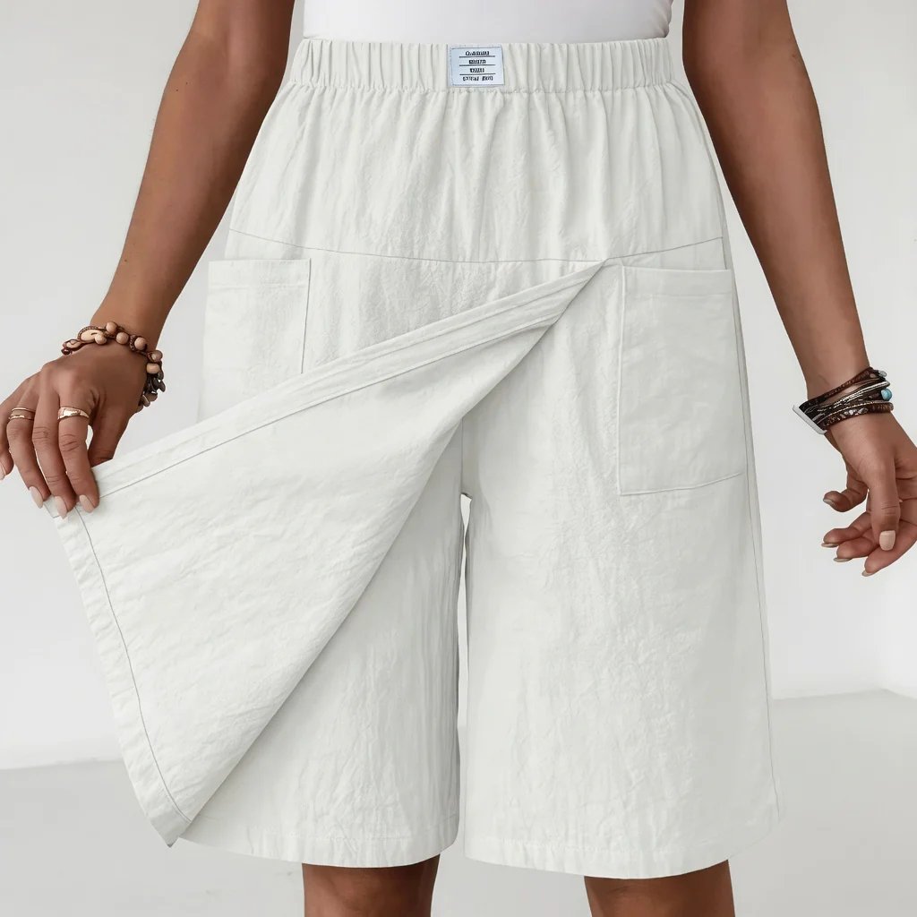 Rosalie™ | Elasticated Waist Skort with Spacious Pockets