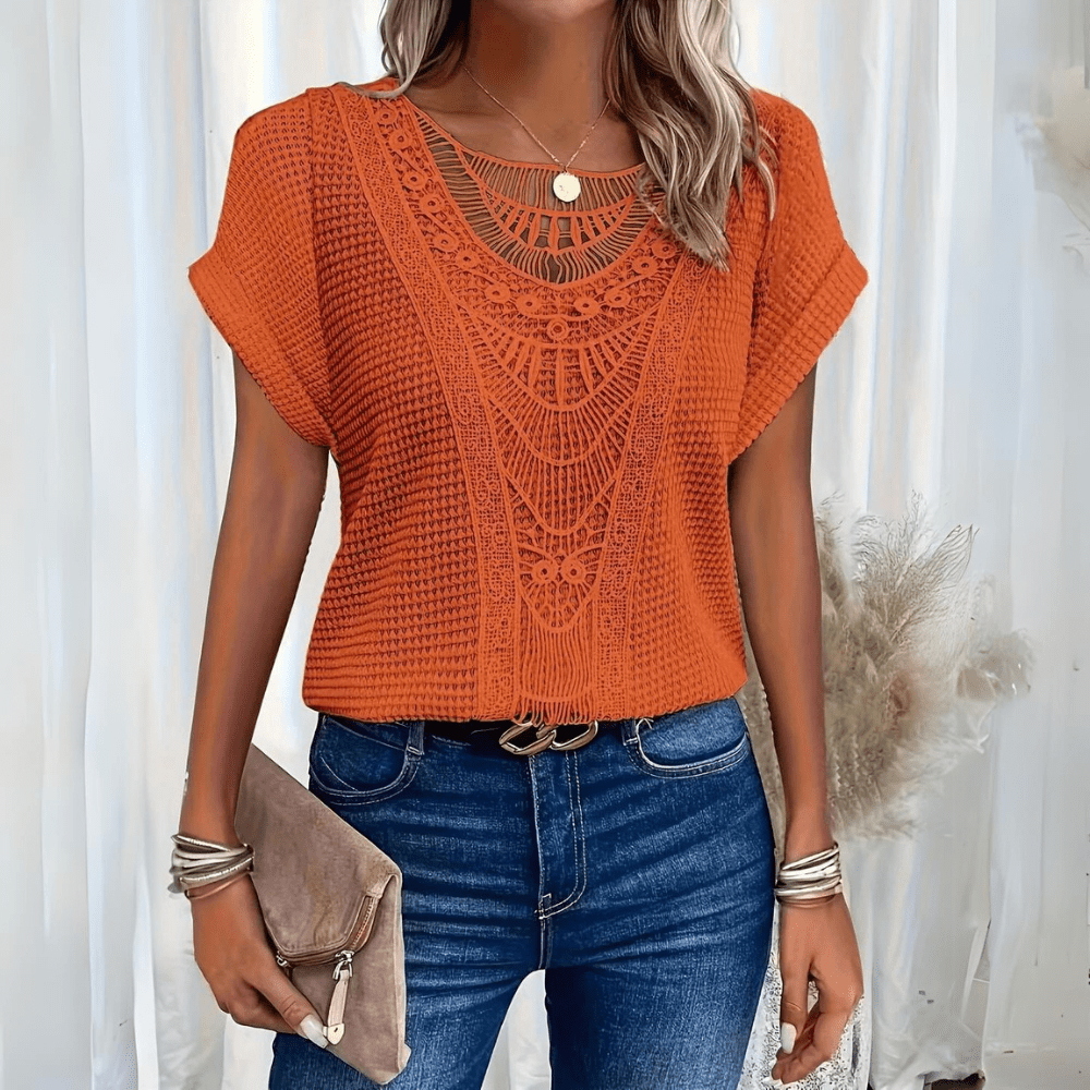 Clara – Crocheted Boho Top
